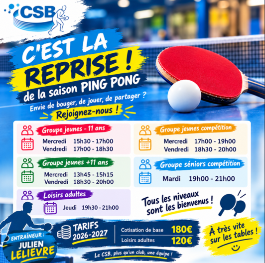 C'est la reprise de la saison